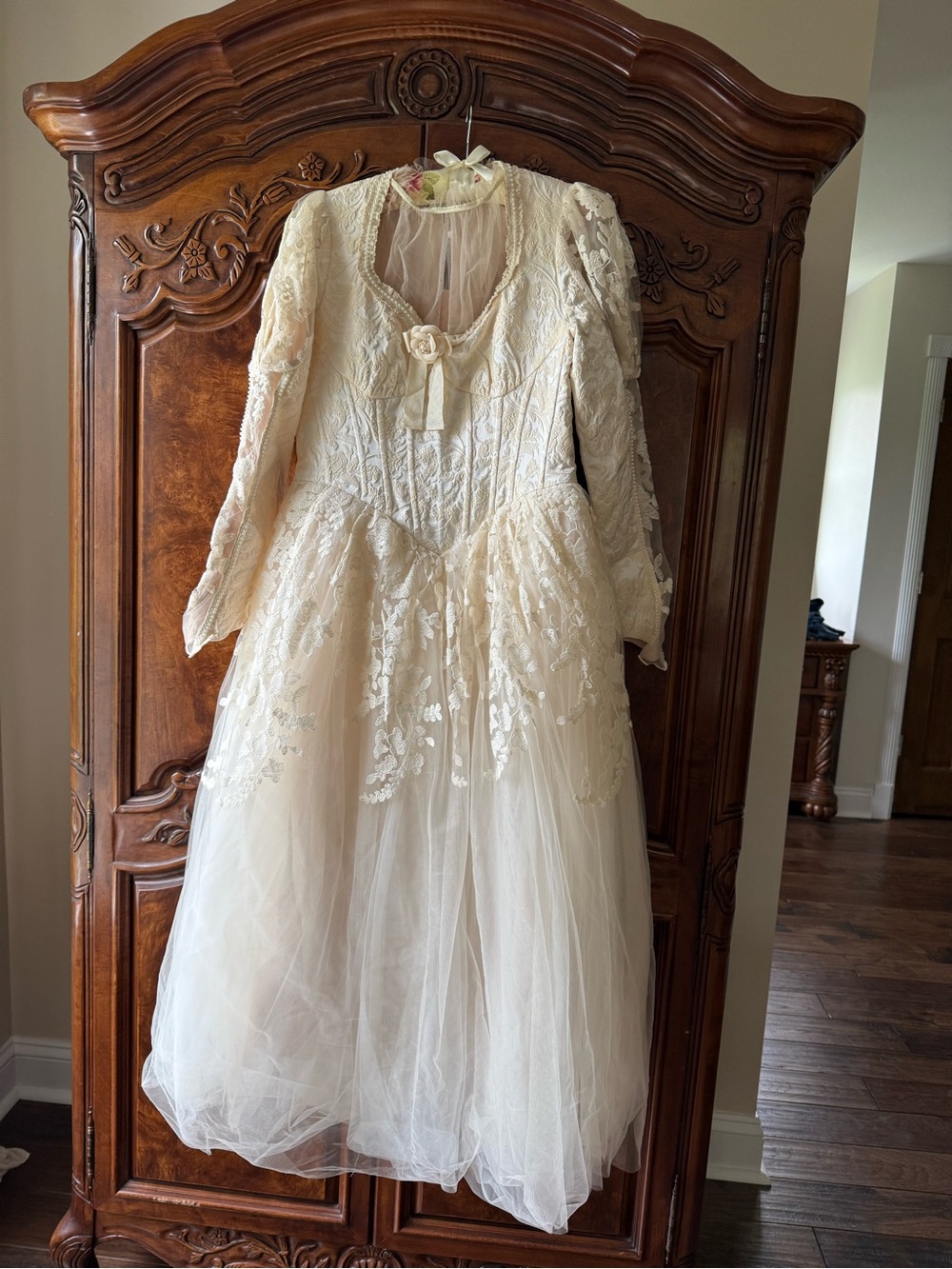 NWT Lacemade vintage inspired dress “pure white wedding corset dress”